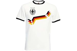 NIMAMA Herren T-Shirt Deutschland Retro Trikot Fußball