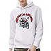 Price comparison product image Lazzgirl Mens Printed Christmas Pullover Long Sleeve Hooded Sweatshirt Tops Blouse(Large,White)
