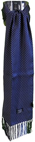 Tootal Mens Vintage Navy/White Pindot Scarf
