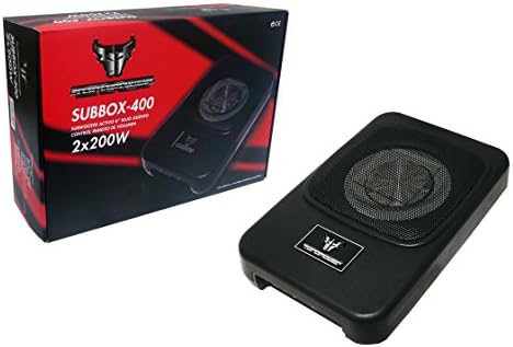 toropower subbox-400 – Amplified Car Subwoofer Speaker for Car, Black