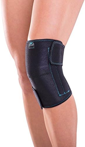 DonJoy Advantage DA161KW01-BLK Knee Wrap with Stays for Medial, Lateral Support, Sprains, Strains, Swelling, Stiffness, Arthritis, Adjustable Neoprene Fabric fits Left, Right, 13" to 19"