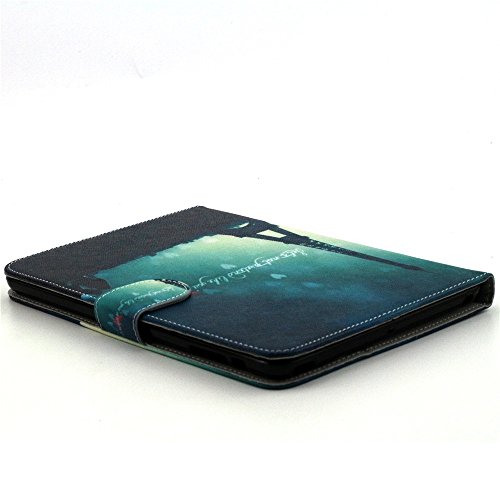 iPad Mini 3 Hülle, Deenor Night tower Pattern PU Leder Abdeckung Stand Flip Schutzhülle Hülle für Apple iPad Mini 1/2/3 Generation. (Night tower) - 3