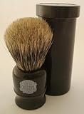 Progress Vulfix 2190 Pure Badger hair travel shaving brush with tube, black