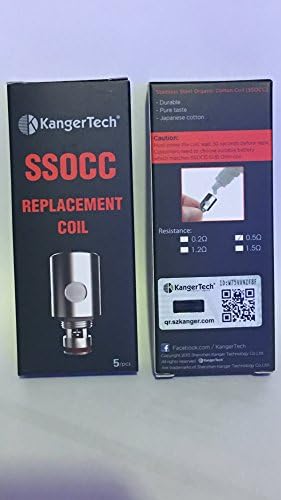 Kangertech SSOCC Coils Pack of 5 - (Select Ohm inc NI200) - SEG VAPOUR LTD - Nicotine Free / No Nicotine (SSOCC 0.5Ohm)