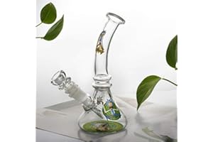 The7boX Petit bong en verre de 14 mm pour recyclage de tuyaux d'eau de dessin animé