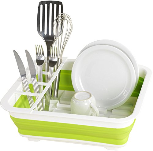 Wenko 54770100 Geschirrabtropfer faltbar Geschirr-Abtropfständer, Abtropfgestell, Polypropylen, weiß, 31 x 36,5 x 13 cm - 2