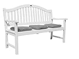 100% wetterbeständig Utah Gartenbank 3-Sitzer mit ausklappbaren Tisch aus Eukalyptusholz FSC ...