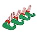 Produktbild Godagoda Weihnachten Zubehör Stuhlbeinsocke Deko Weihnachts Stil Streifen Stuhlsocken Stuhlkappen Tischbein Abdeckung Bodenschutz 4PC
