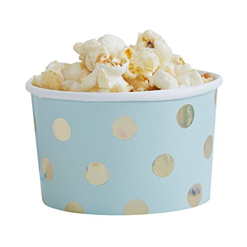 Snack Becher Gold & Mint Polkadots 8er Set - 2