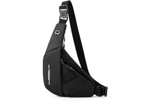 LOCAL LION Brusttasche herren Sling Bag Umhängetasche herren Schultertasche Anti-Diebstahl Crossbody Tasche Herren Damen Bauchtasche wasserdicht schwarz