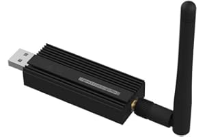 ANVEK Zigbee 3.0 USB Dongle Plus, EFR32MG21 + CH9102F SMA Interfaz, Universal Gateway Dongle con Antena para Home Assistant, Zigbee2MQTT, Open HAB (Zigbee Dongle)