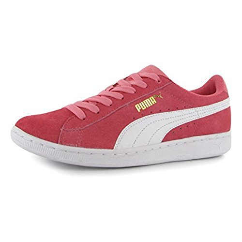 Puma Womens Ladies Vikky Sport Shoes Lace Up Trainers Sneakers Footwear Plimsoll Salmon UK 6