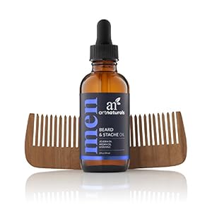 ArtNaturals Organic Beard Oil and Conditioner - (2 Fl Oz/60ml) - 100% Pure Unscented - Beard and Mustache Growth… - Image 3