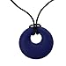 Generic 1Pc Baby Silicone Teether BPA-Free Polygon Jewelry Charm Necklace Teething Chain - dark blue RS.210.00