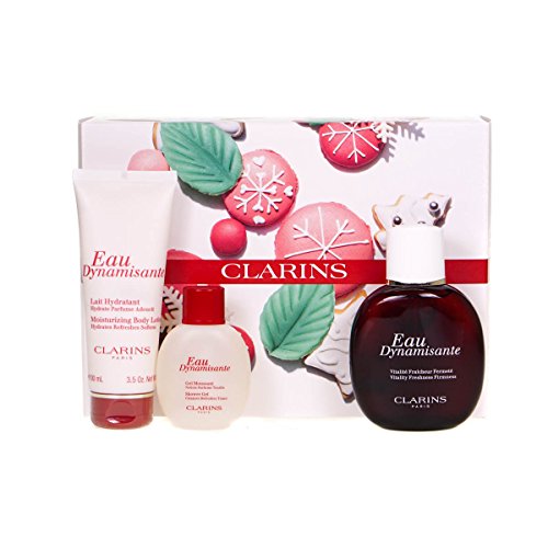 Clarins Eau Dynamisante Set mit Eau de Soins Spray 100ml + 100ml + 50ml