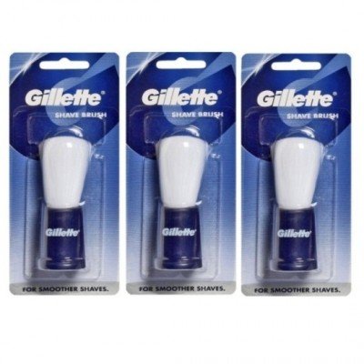 Gillette Shaving Brush For a Classic Wet Shave - Pack of 3
