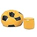 Can Football XXL Bean Bag and Pouffe with Beans (Yellow and Black) RS.2499.00