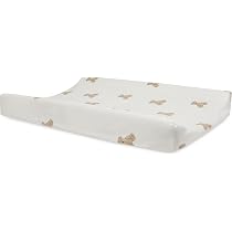 Housses De Matelas à Langer Jollein - Lot De 2 - 50x70 Cm - 85% Coton - OEKO-TEX - Milky Coffee/Ivory
