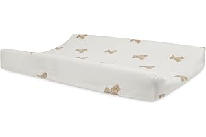 Jollein Coprimaterasso per fasciatoio Teddy Bear, 50 x 70 cm, 100% cotone, Coprimaterasso per fasciatoio Teddy Bear