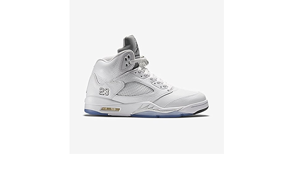 jordan 5 metallic silver