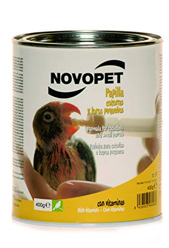 Novopet A-15990 Papilla Loros y Cotorras - 400 gr