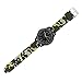 Produktbild Altsommer Tarnung Grün & Schwarz Silikon für Samsung Gear S3 Armband [Muster Serie] Silikon Sportarmband Uhrenarmband Uhr Erstatzband Armbandlänge 120-210MM Tarnung Grün (C)