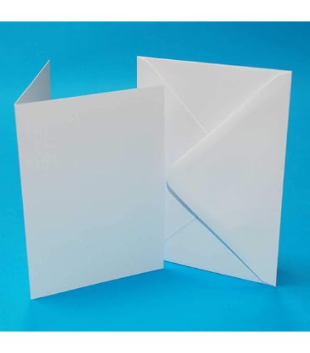 40 Cartes Et Enveloppes Pastel Craft UK - Format 15,2x15,2 Cm, Papier 225 G/m², Idéal Pour Créations