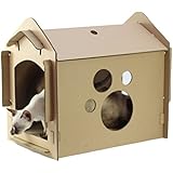 Yuncai Katze Scratcher Haus Sisal Katzenkratzbrett Montiert Verdickte Wellpappe Katzenhaus Als Bild