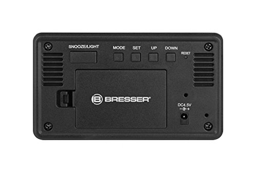 Bresser Funkwecker MyTime W mit LED Display schwarz/weiß - 5