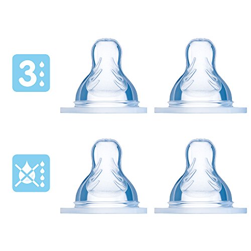 MAM Seiden Sauger 4er Set // Große 3 & Größe 4 Tropffrei // ab 4+ Monate // 4er Set //