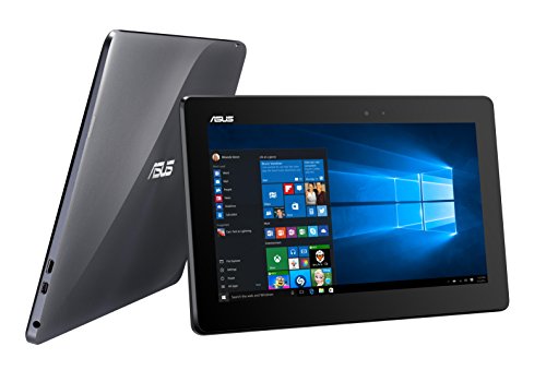ASUS T100TAF 10 1 inch Convertible Notebook  Intel Atom Z3735F 1 33 GHz Processor  2 GB RAM  32 GB SSD  Integrated Graphics  Windows 10  - Black