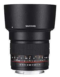 Samyang SY85M-C 85mm F/1.4 Prime Lens for Canon (Black)