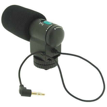 Dot Foto MIC-109 Microphone pour Appareil photo et cam  scopes avec 3 5mm MIC mini-jack st  r  o - Canon EOS 1D Mark IV  1D X  5D Mark II  5D Mark III  7D  60D  550D  600D  650D   EOS Rebel T2i  Rebel T3i  Rebel T4i   EOS M