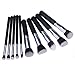 Tonsee Pro 10pcs Makeup Cosmetic Blush Brush Eyebrow Foundation Powder Brushes Kit Set Silver