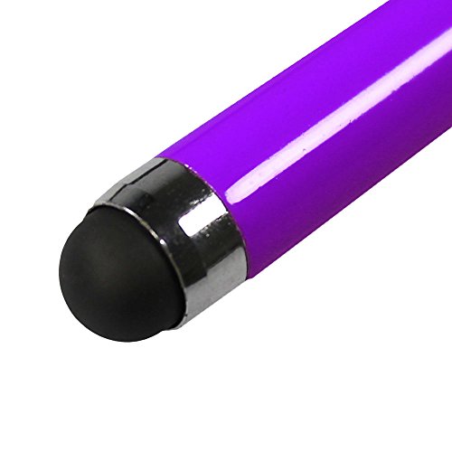 COM-FOUR® Mini Touch Pen Metall Teleskop ausziehbar Touchstift für Smartphones Tablets Samsung HTC iPhone LG Sony Nokia Blackberry (Lila – 3 Stück) - 6