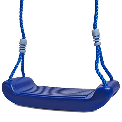 LIVIVO Â® Childrenâ€™s Blue Adjustable Plastic Outdoor Garden Safety Rope Swing Seat