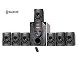 Vemax Hector 7.1 Bluetooth Multimedia Home Theater System with FM, AUX, USB, Bass & Treble Control (Black & Orange)