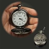 Easy Go Shopping Taschenuhr, rund, klassisches Quarz, mit Haken, S-WA-0770H