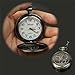 Price comparison product image Easy Go Shopping Classical Round Style Quartz Movement Pocket Watch With Hook (SKU : S-WA-0770H)