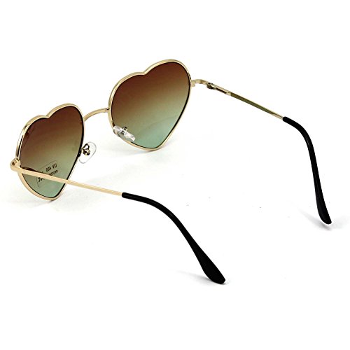 VANKER-1Pc-Brown-Women-Metal-Frame-Sunglasses-Cute-Heart-Shape-Design-Lens-Outdoor-Eyeglasses