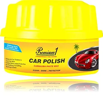 Premium1 Carnauba Car Paint/Body wax 250 Gr. Pack of 1