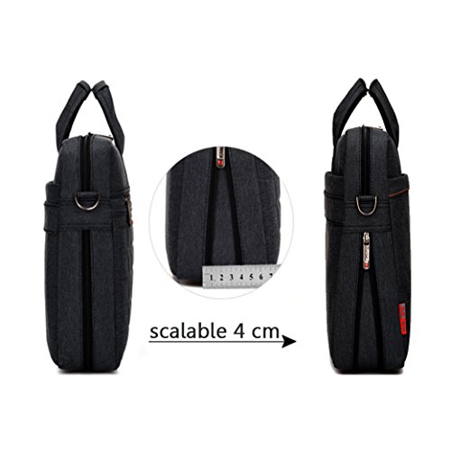 ivencase 13 – 13,3 Zoll Laptop Tasche mit Schultergurt, Hülle Tasche Aktentasche für Laptops / MacBook / Notebook Schwarz - 2