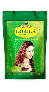 Kokila Herbal Henna(Mehandi) Powder|6 Ayurvedic Herbs|100% Organic & Natural|Promotes Hair Growth|Natural Hair Color(200 gm)(Pack of 1)