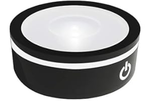 EUSTUMA Espositore Rotondo Antiscivolo A Base Di Luce A LED Per Arte Della Sfera Di Cristallo 3D Con Interruttore A Tocco Sensibile, Display A Più Colori, Decorazione Per Feste.