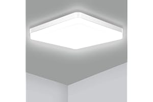 Ouyulong Plafon De Techo Led Cocina 36W, LED Lampara Baño Techo IP54, Lamparas De Techo Blanco Natural 4000K 4350LM, Para Salon Dormitorio Pasillo Comedor Balcón Oficina Habitacion
