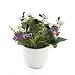 Produktbild artplants Künstliche Stiefmütterchen und Margeriten Tamina im Topf, lila-gelb, 20 cm, Ø 23 cm - Kunstblumen/künstliche Blumen