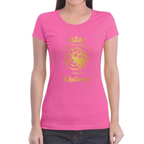 Shirtgeil-Sono-Khaleesi-Regina-dei-Draghi-Got-Fans-Maglietta-da-Donna-Slim-Fit