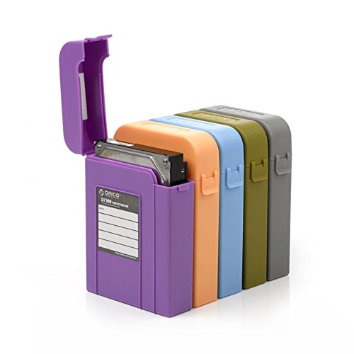 ORICO PHI-35 für 8,9cm 3,5″ PATA/SATA Festplatten Schutzhülle, Festplatten-Schutzgehäuse, HDD Festplatten-Gehäuse / Enclosure, PP Plastik Schutzhülle (Grau) - 8