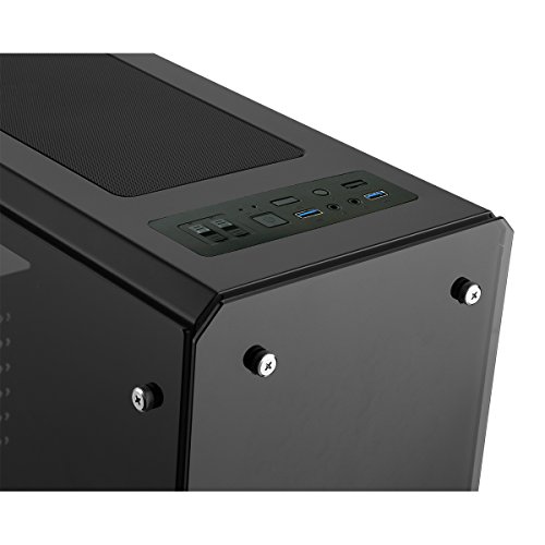 Fierce CHEETAH Gaming PC Bundeln – Schnell 4 x 4.5GHz Quad Core Intel Core i7 7700K, 120 mm All-In-One Flüssigkühler, 1TB Solid State Hybrid Drive, 8GB von 2133MHz DDR4 RAM-Speicher, AMD Radeon RX 580 8GB, HDMI, USB3, Wi-Fi, VR Bereit, Perfekt für High-End-Spiele, Windows nicht Enthalten – Tastatur (VK/QWERTY) / Maus / 3x 24-Zoll-Monitore, 3 Jahre Garantie (501310) - 3