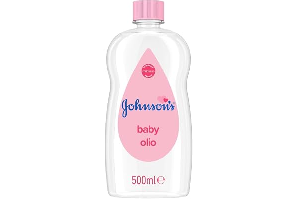 Johnson's Baby – Huile pour bébé (500 mL) – Douceur cliniquement prouvée et formule sans colorants – Soin quotidien doux pour préserver l'hydratation de la peau